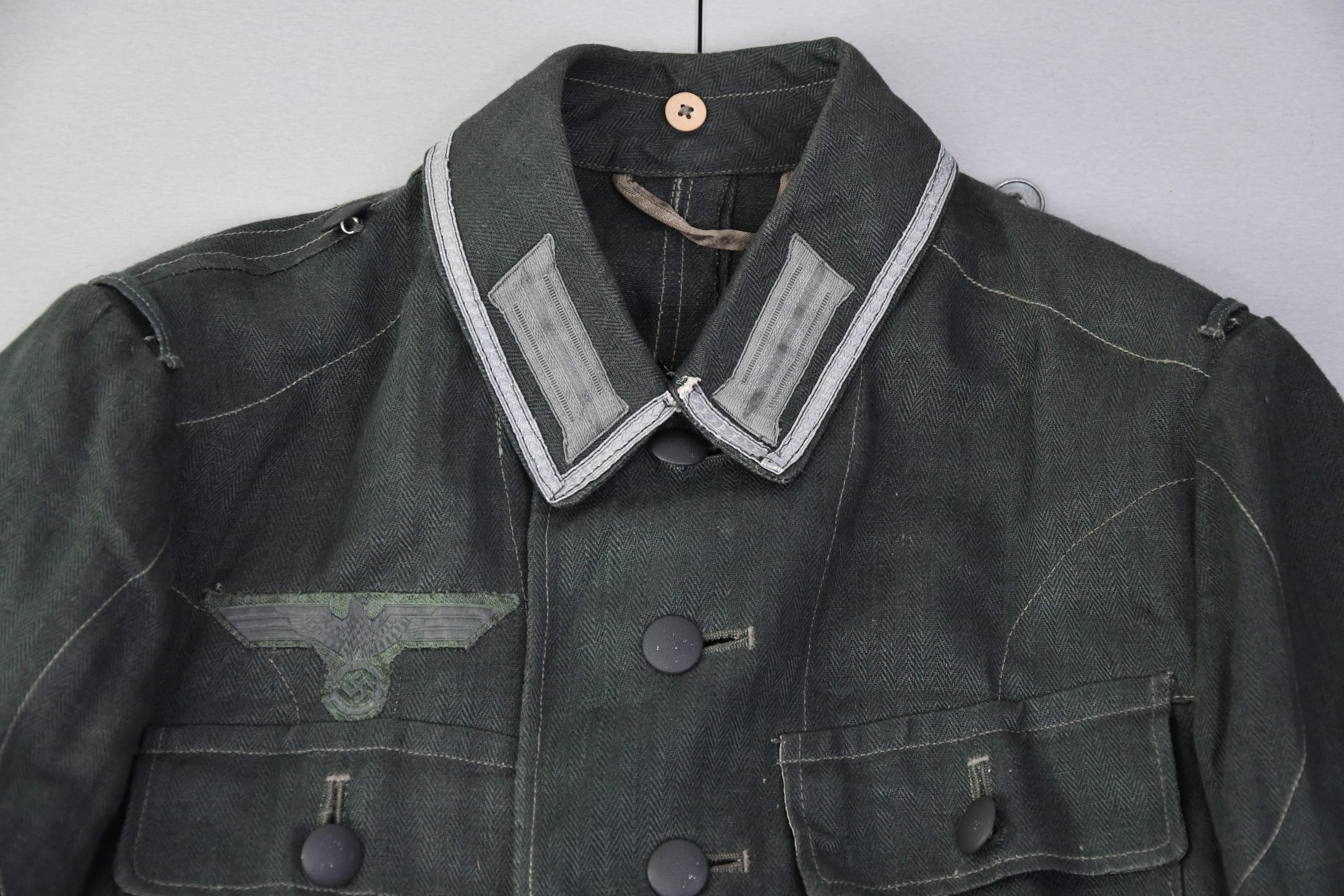 MINT M43 army (Heer) summer Feldbluse in HBT with RBNr. 1943 — image 2