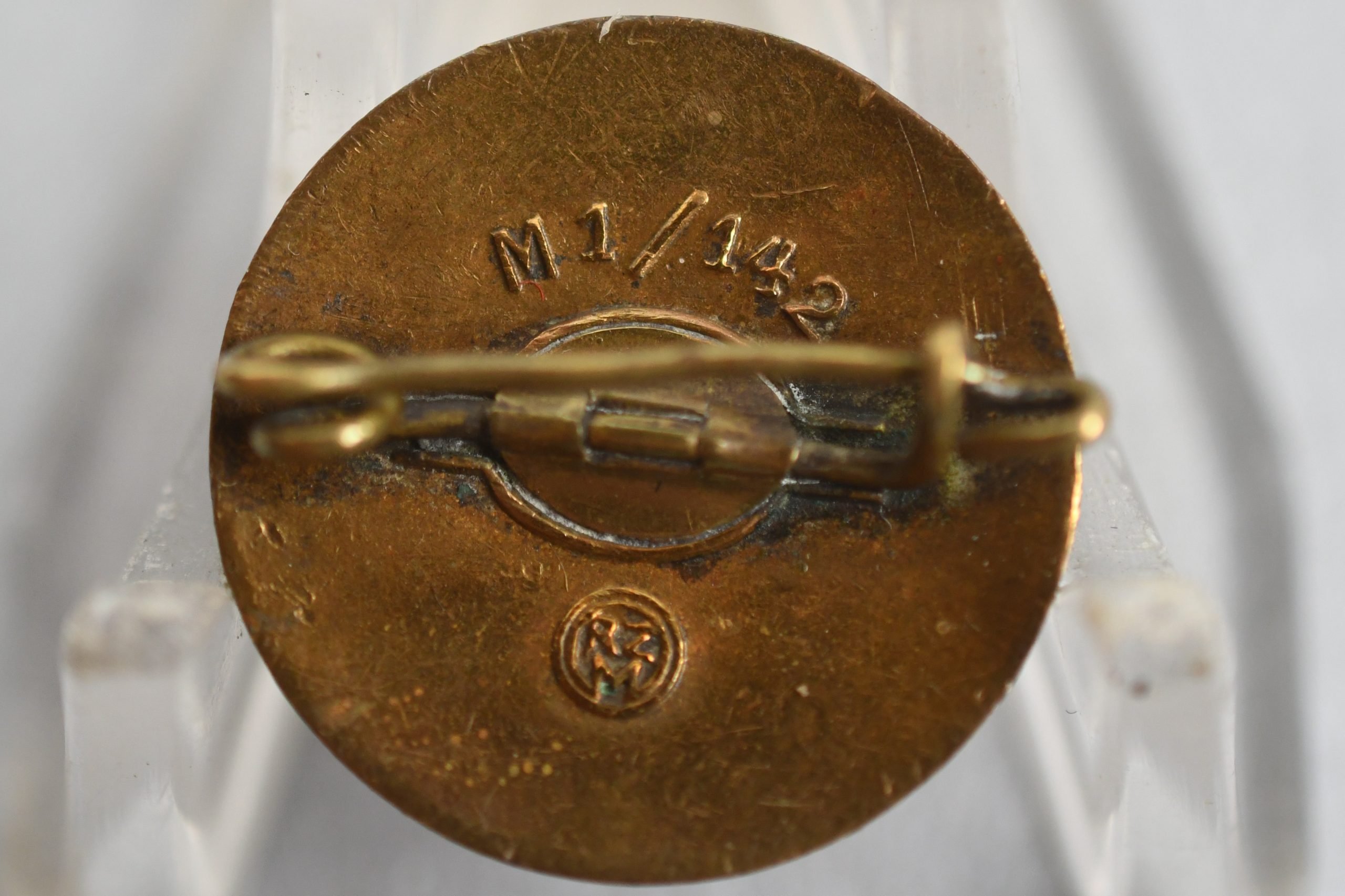 NSDAP party pin by RZM M1/142 Josef Hillebrand — image 2