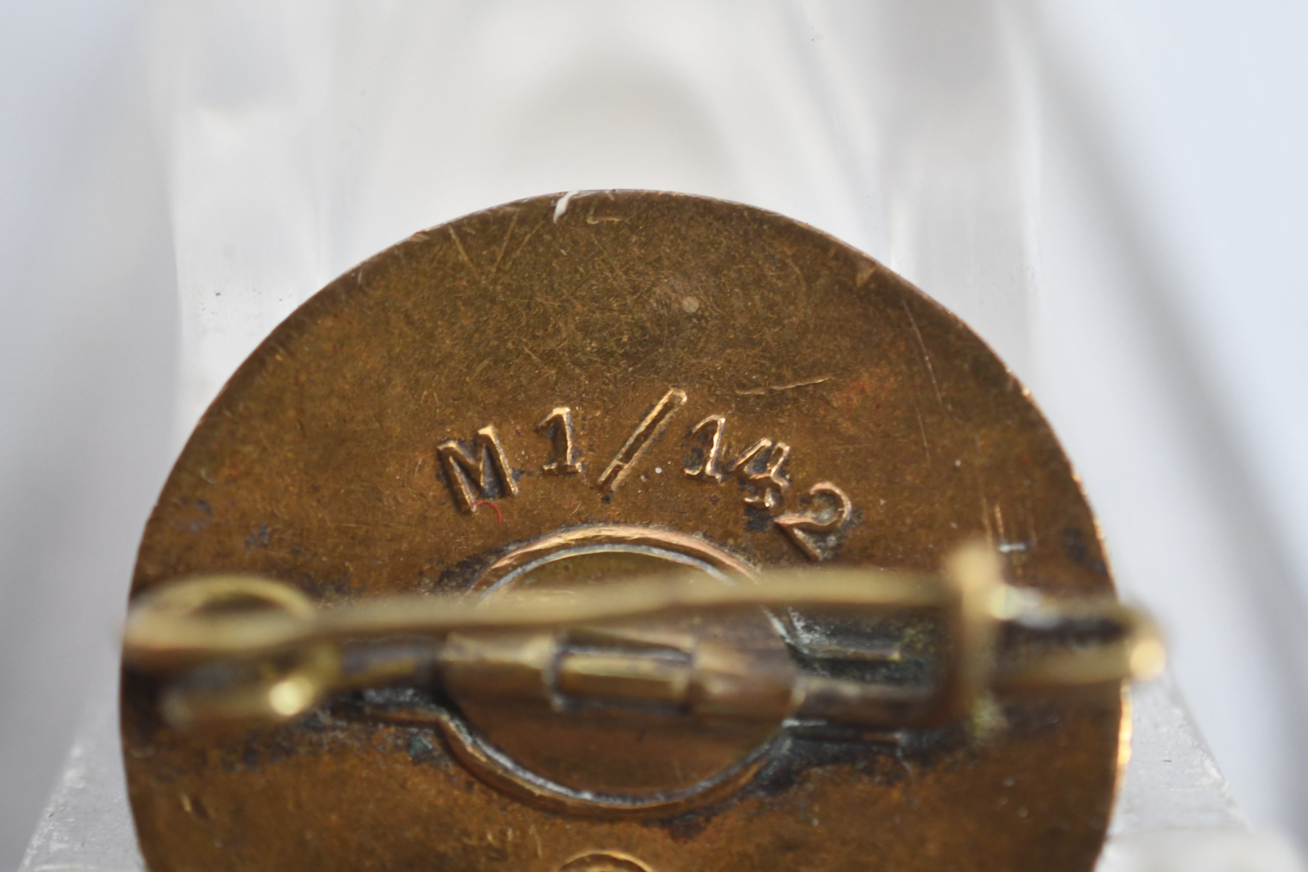 NSDAP party pin by RZM M1/142 Josef Hillebrand — image 3