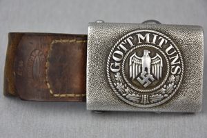 Army (Heer) aluminum belt buckle by F.W. Assmann 1938