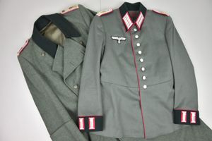 RARE army (Heer) veterinarian Waffenrock and greatcoat named to Dr. …