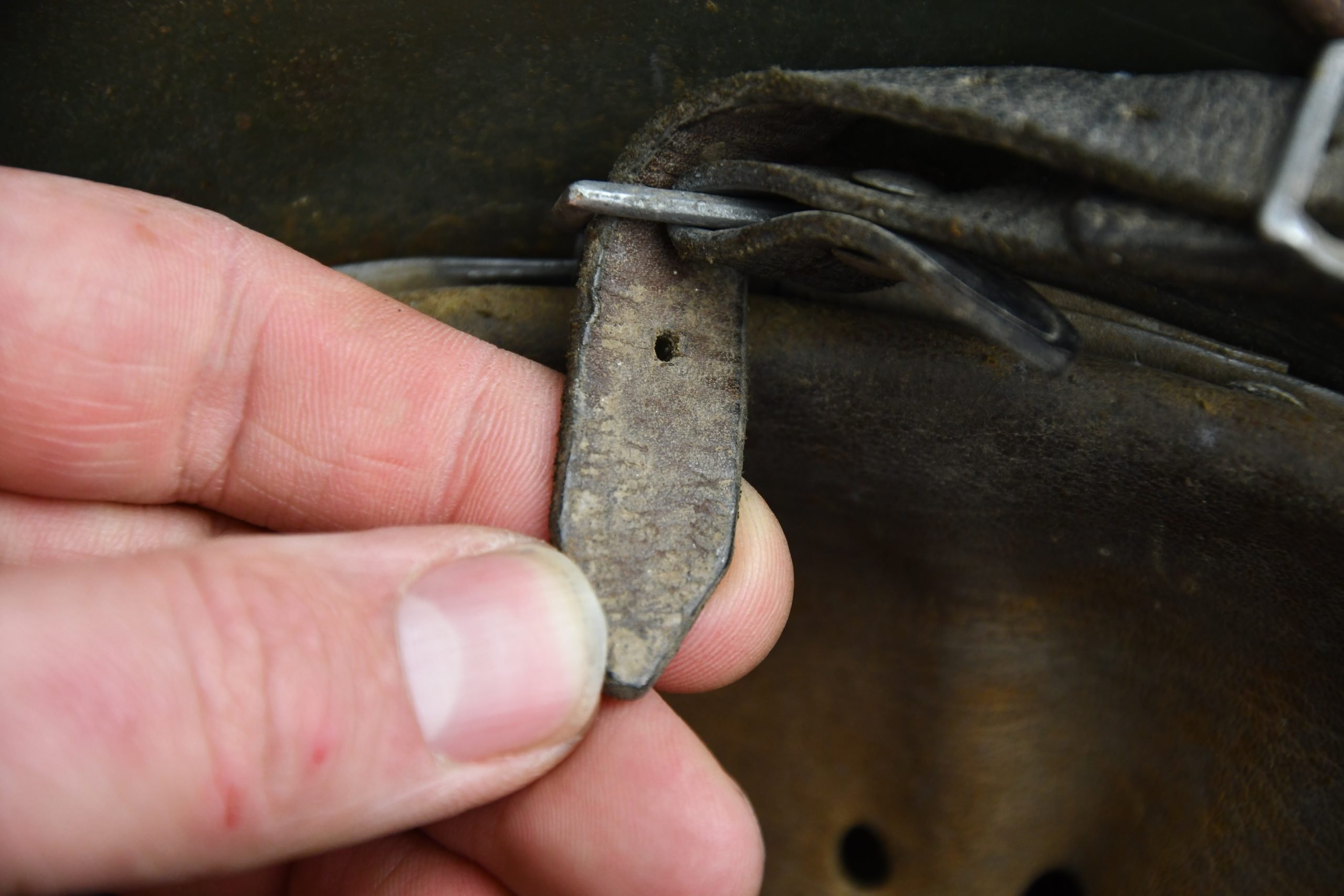 M35 Army (Heer) subtle camouflage helmet SE66 named Hamacher Barthel — image 22