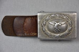 Early Luftwaffe buckle by Overhoff & Cie 1936 unit marked