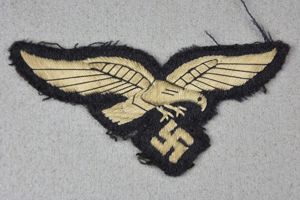 RARE Luftwaffe hand embroidered breast eagle