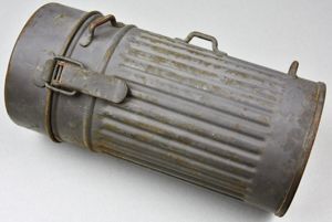 Early reissued Luftwaffe gas mask canister 1935