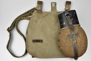 Early M31 Wehrmacht bread bag with all matching canteen 1936