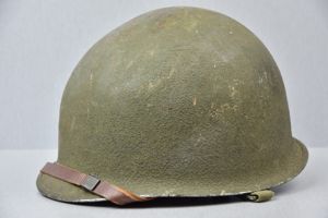 US WW2 M1 front seam swivel bale steel helmet by …