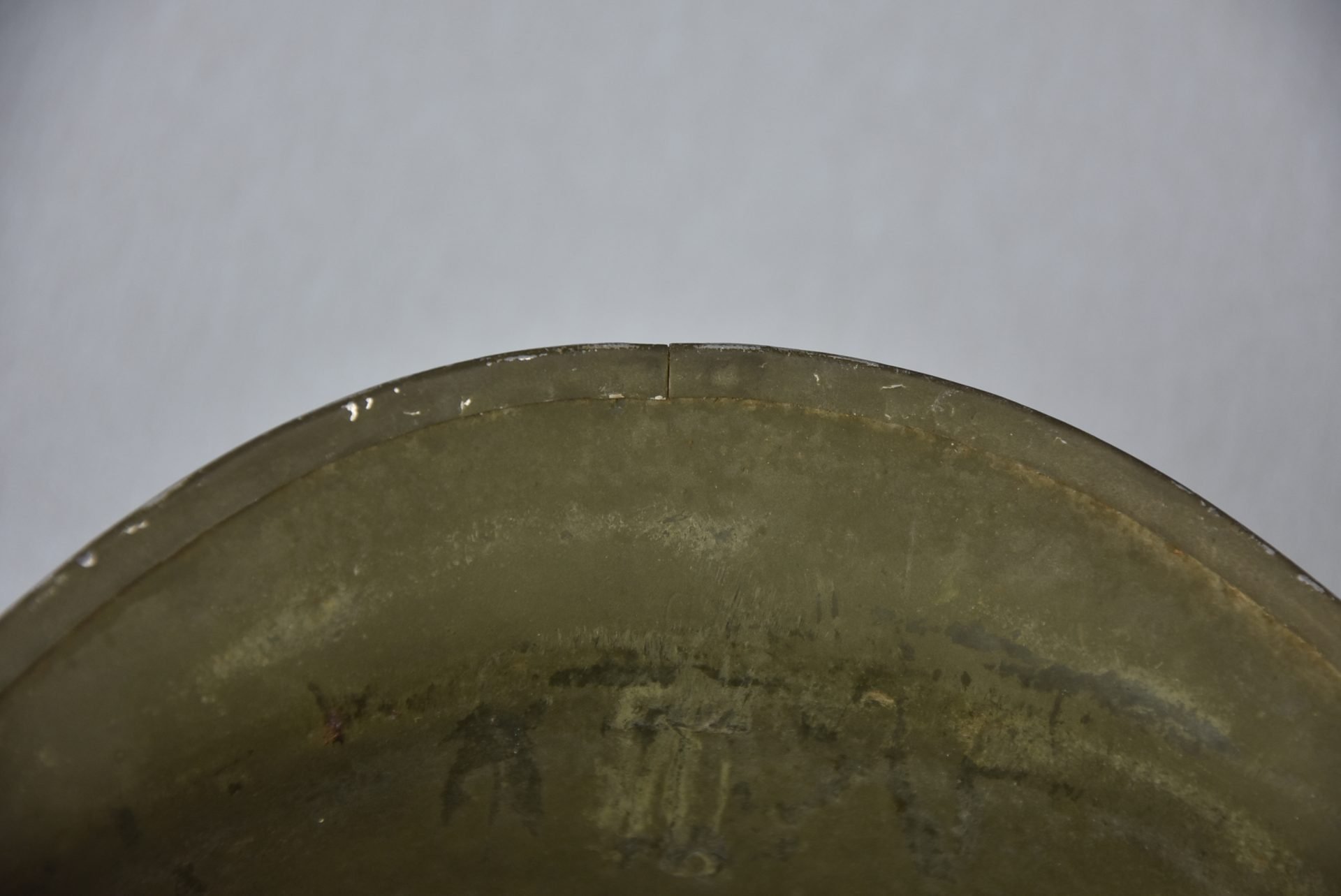 US WW2 M1 front seam fixed bale steel helmet with liner by Westinghouse — image 17