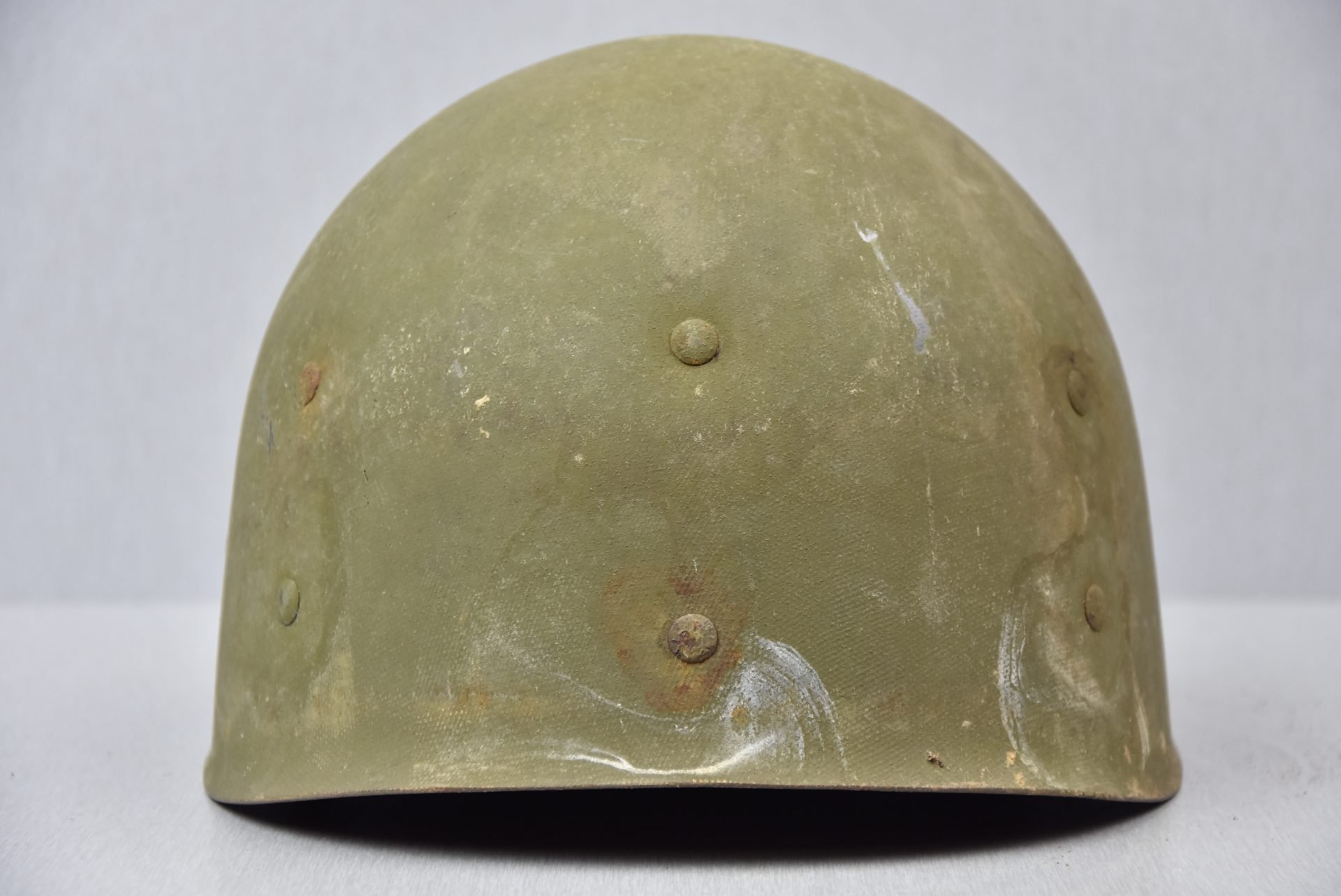 US WW2 M1 front seam fixed bale steel helmet with liner by Westinghouse — image 21