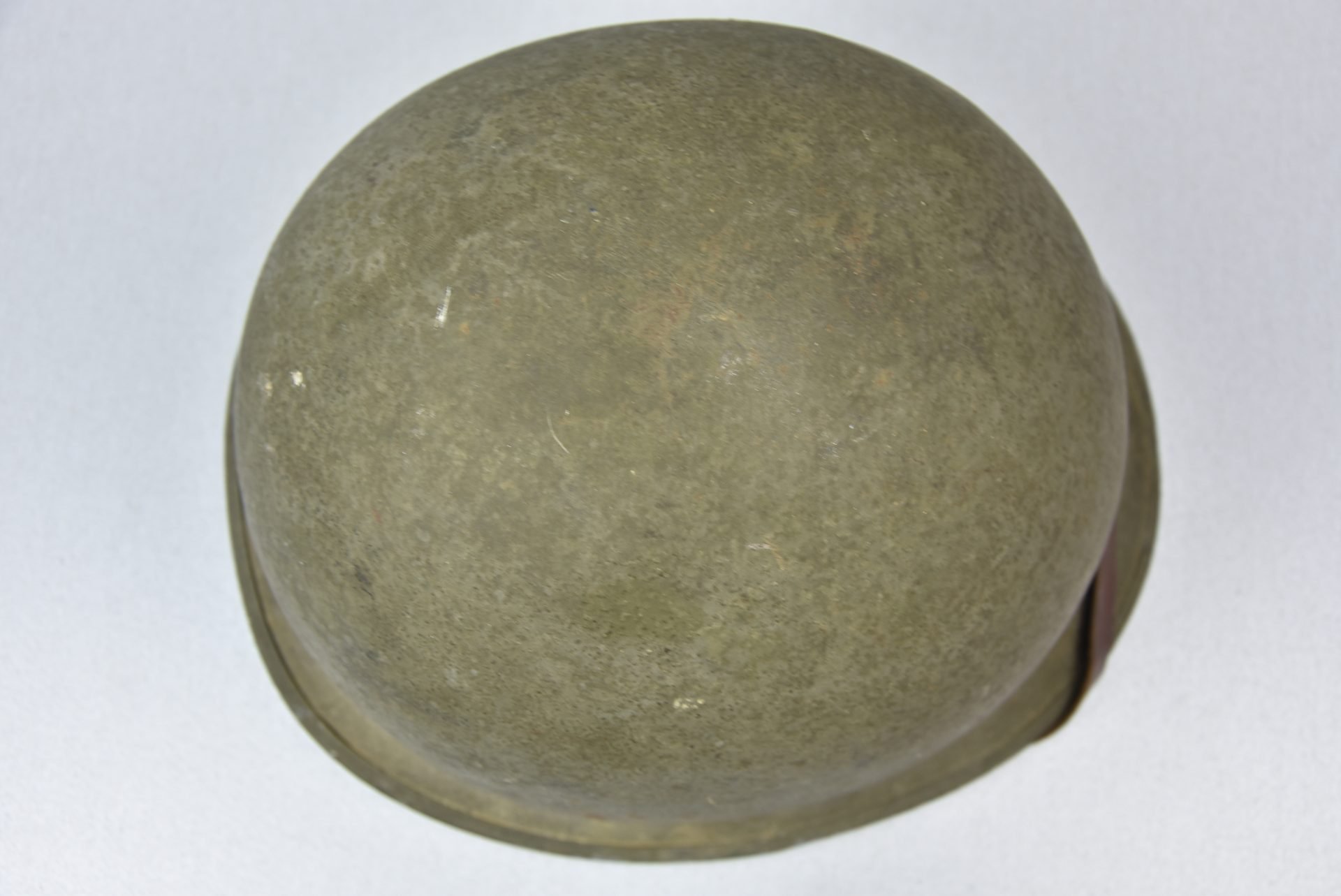 US WW2 M1 front seam fixed bale steel helmet with liner by Westinghouse — image 6