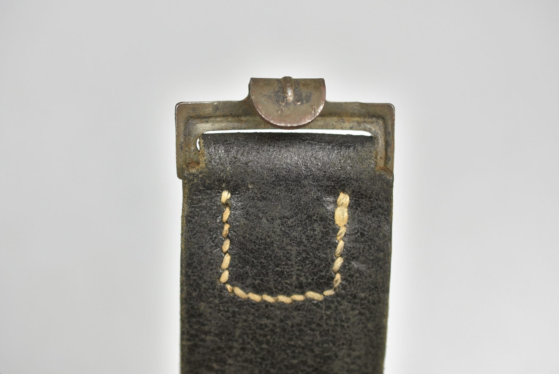 Late war Wehrmacht/Waffen-SS leather equipment belt with RBNr. — image 7