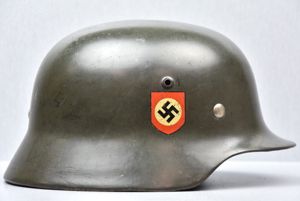 M35 Polizei double decal steel helmet NS66 1938