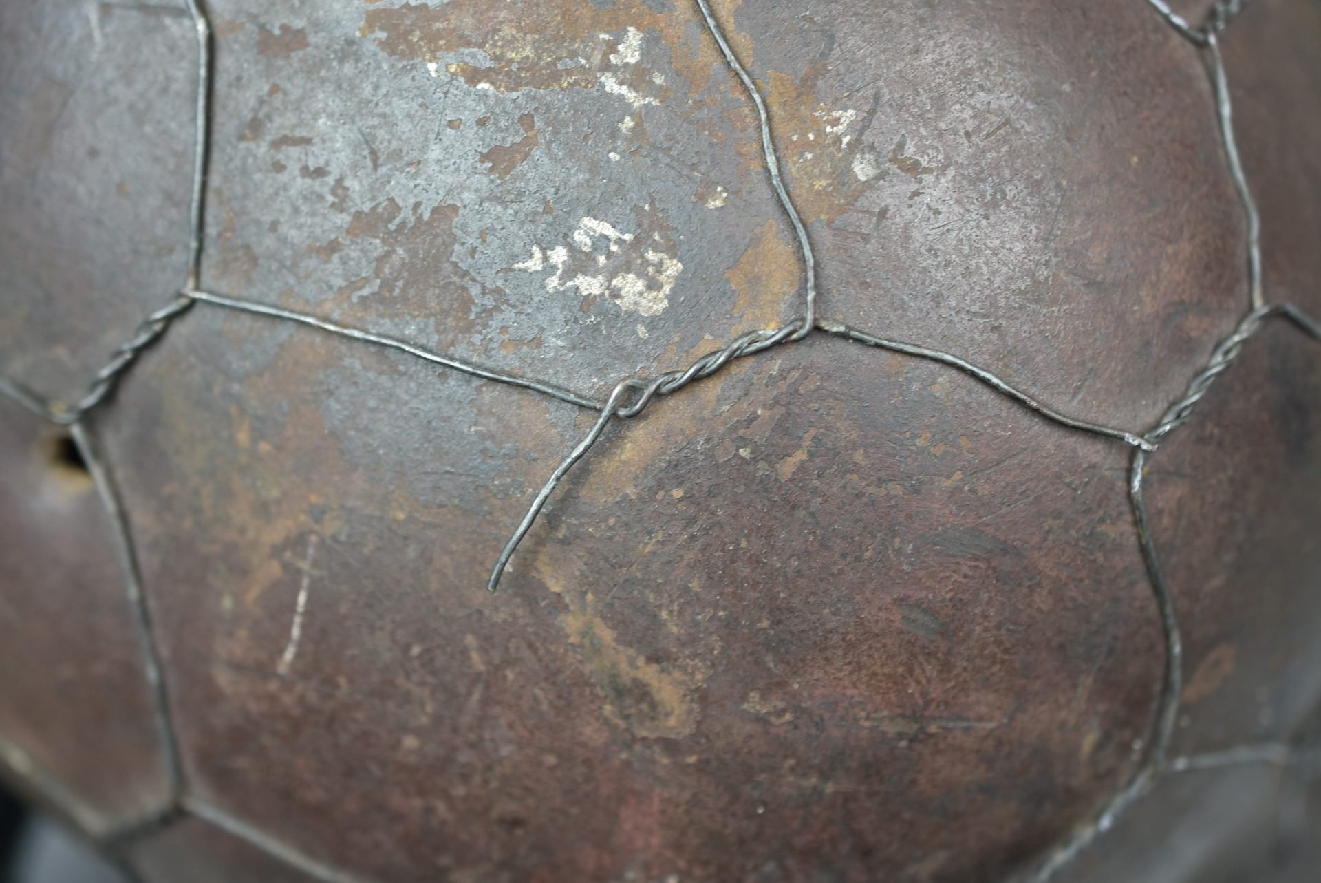 M42 Luftwaffe single decal two tone camoulfage full basket chicken wire helmet ET64 — image 10