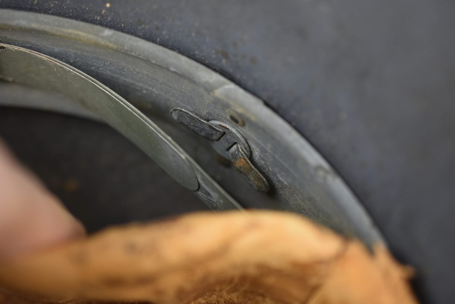M40 Luftwaffe single decal steel helmet Q64 — image 28