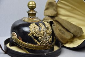 WW1 German M95 Prussian artillery officer spike helmet 'Gent – …