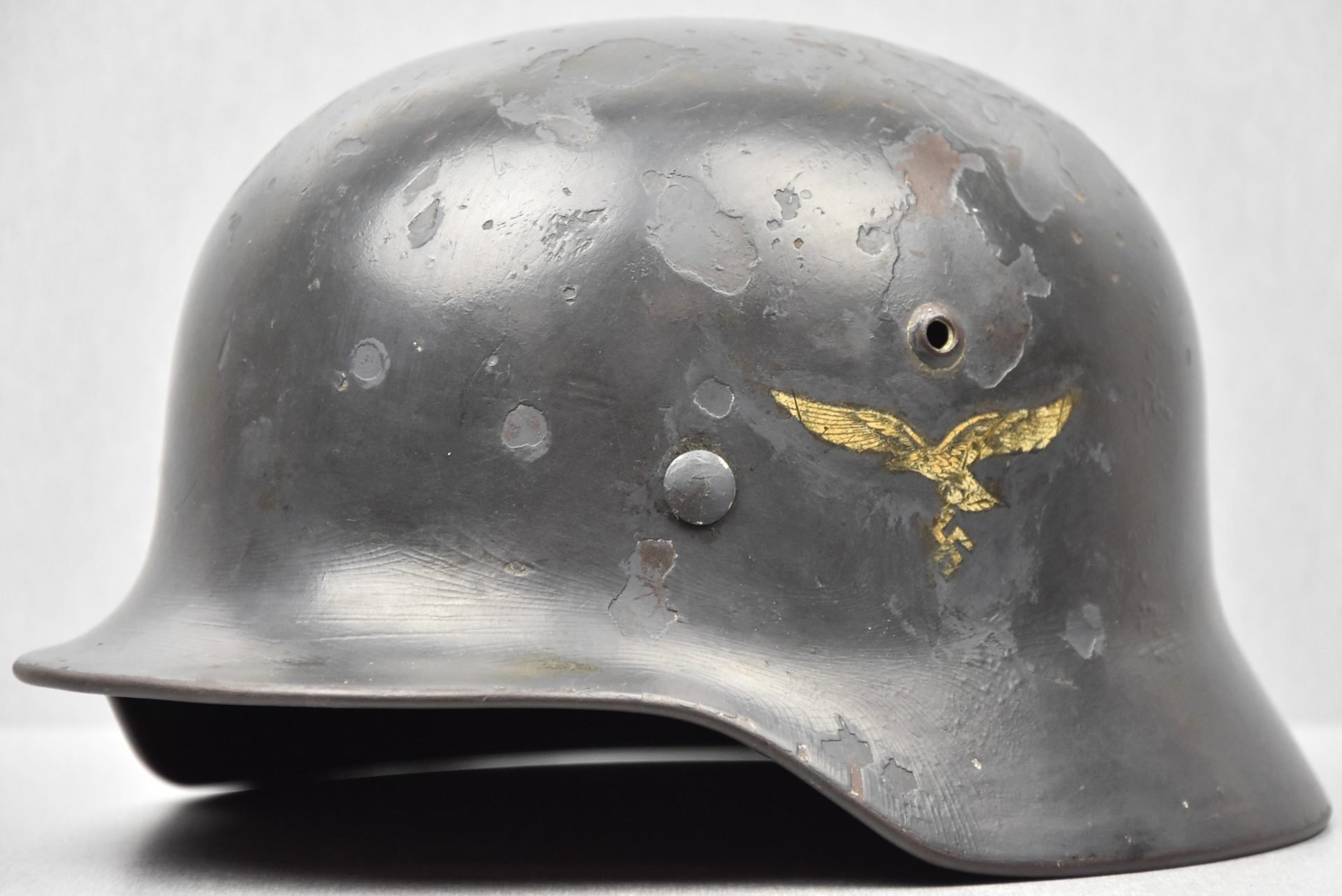 M35 Luftwaffe double decal steel helmet Q64 1937 — image 2