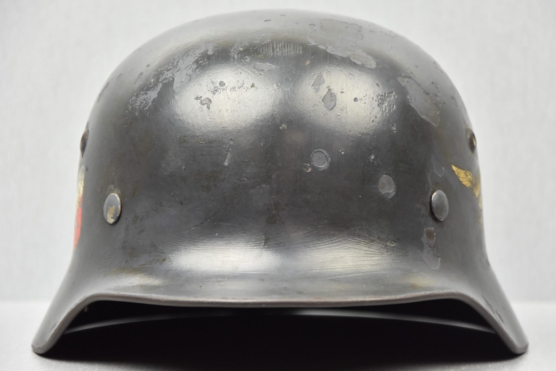 M35 Luftwaffe double decal steel helmet Q64 1937 — image 5