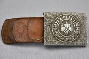 Army (Heer) aluminum belt buckle by E. Schneider 1938