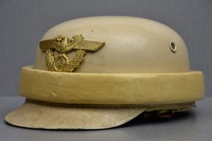 RARE traffic police 'Verkehrspolizei' crash helmet 'Sturzhelm' by Erel 1938