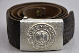 Army (Heer) dress belt with aluminum buckle