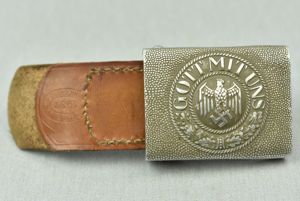 RARE army (Heer) aluminum belt buckle by Wilhelm Binder 1937