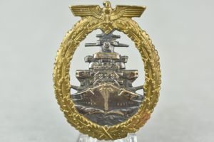 Kriegsmarine High Seas Fleet Badge 'Flottenkriegsabzeichen' by Schwerin