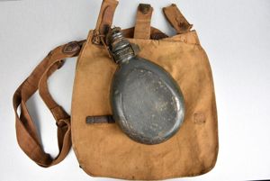 WW1 German bread bag dated 1900 unit marked with canteen