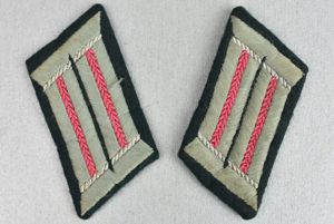 Army (Heer) Panzer officer collar tabs