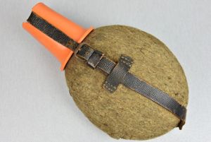 Late war M31 Wehrmacht canteen with replica orange cup