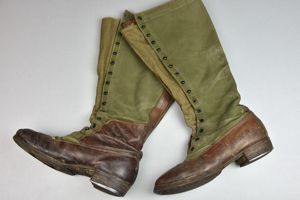 RARE Afrikakorps M40 'Tropenstiefel' high lace boots by Columbus