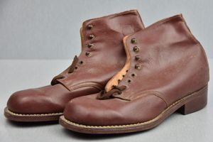 MINT Hitlerjugend brown leather low boots