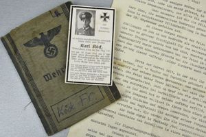 Army (Heer) Wehrpass 19 year old Karl Köck KIA Russia