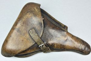 Wehrmacht/SS P.08 hardshell Luger holster by Auwaerter & Bübeck 1936
