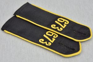 Marine Hitlerjugend Bann 673 shoulder boards with RZM tag