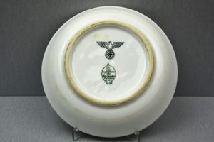 Nazi small porcelain salade plate by CMHR hutschenreuther 1938