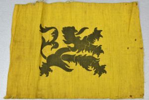 Period small Flemish flag 23×17