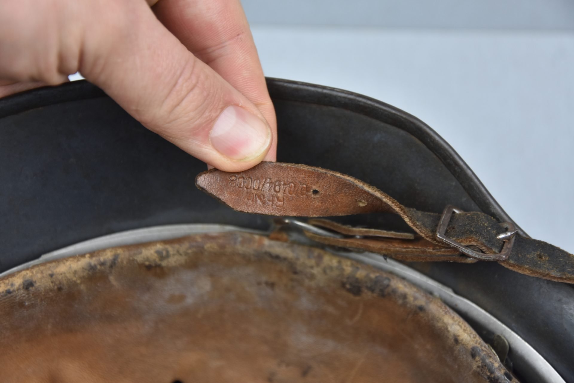 M35 Luftwaffe double decal steel helmet SE68 — image 17