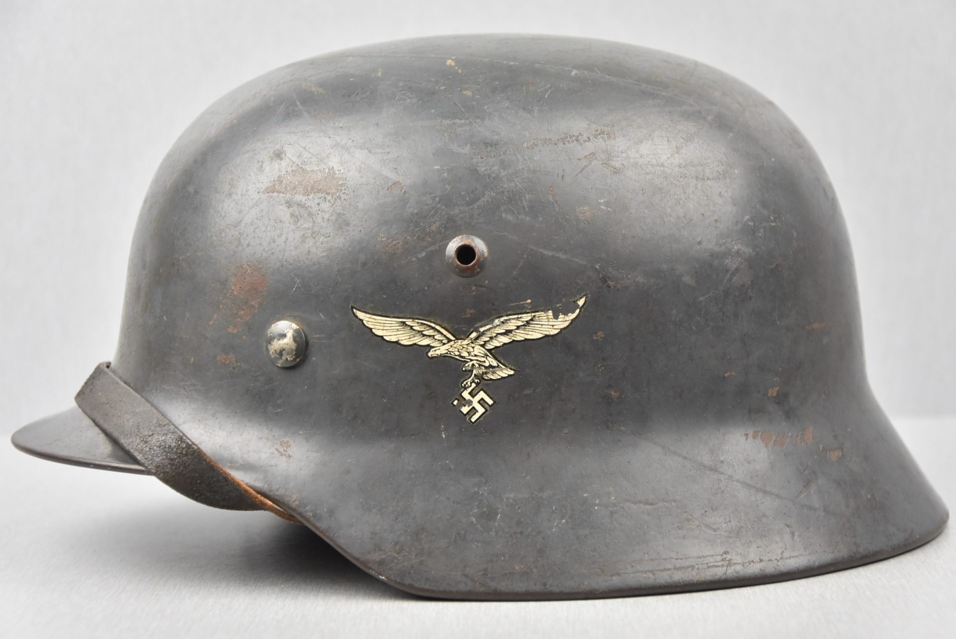 M35 Luftwaffe double decal steel helmet SE68 — image 2