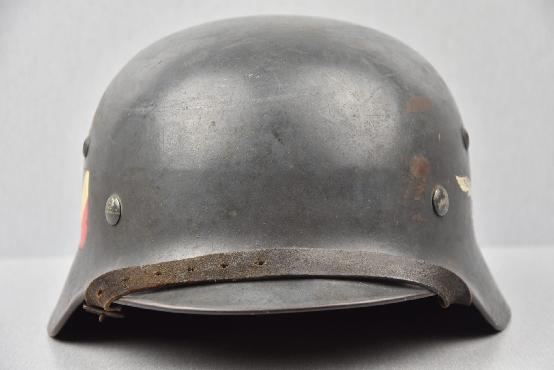 M35 Luftwaffe double decal steel helmet SE68 — image 4