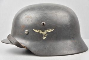 M35 Luftwaffe double decal steel helmet SE68