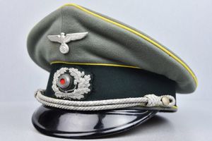 Early army (Heer) signals officer visor cap by Sonderklasse
