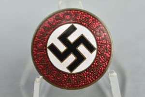 NSDAP enameled party pin by RZM M1/72 Fritz Zimmermann