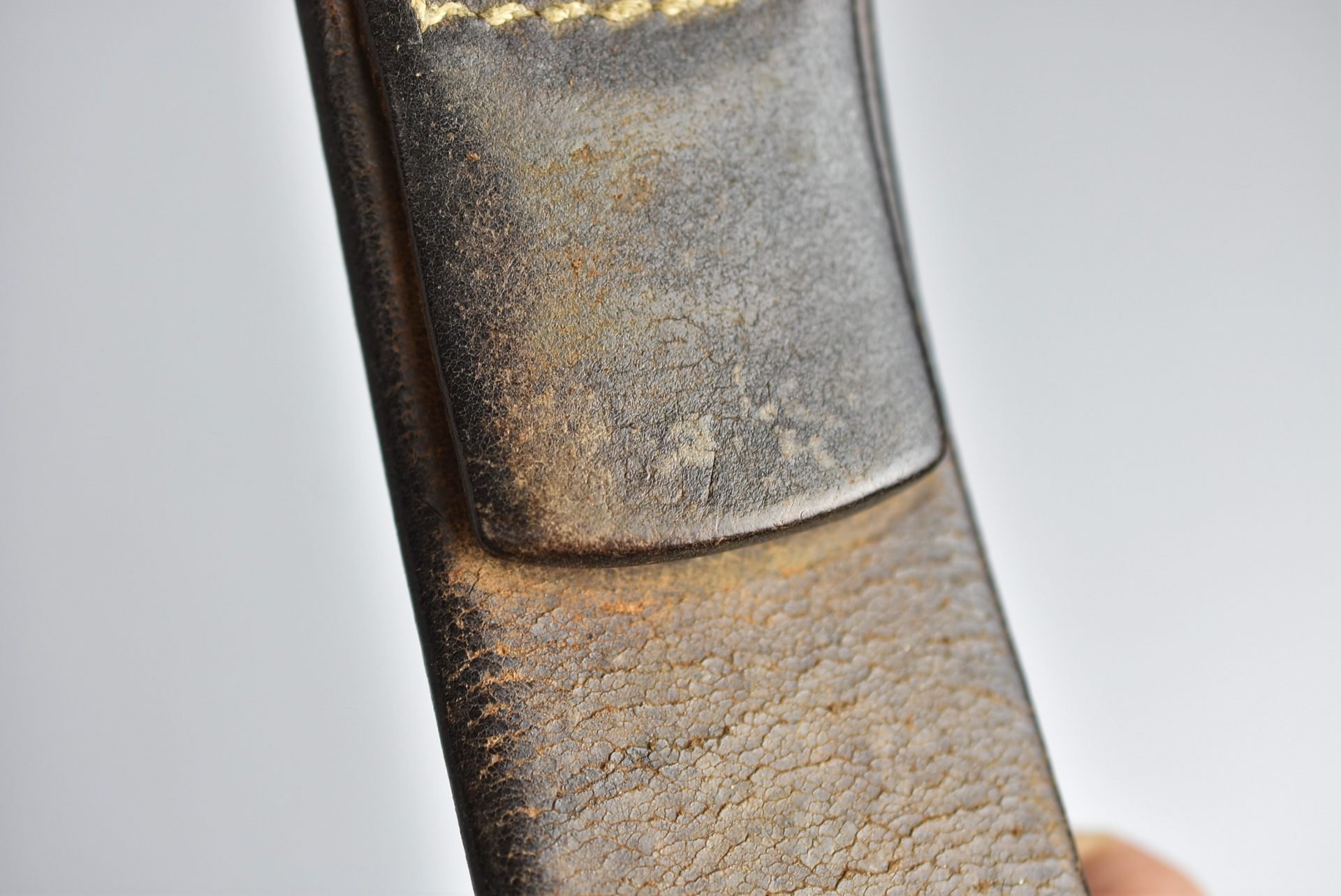 Wehrmacht/Waffen-SS early leather equipment belt 1937 — image 5