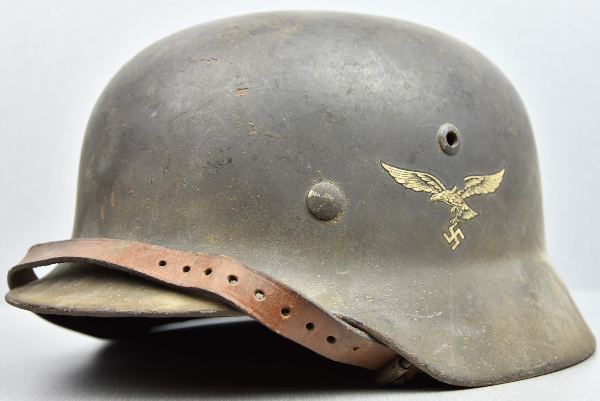 M35 Luftwaffe double decal steel helmet Q66 — image 2