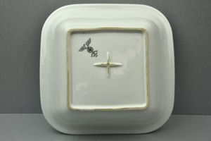 Large nazi square salade bowl by Johann Haviland 1940