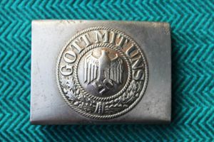 WW2 German Wehrmacht,Heer 1941 Steel Belt Buckle H.A. 41