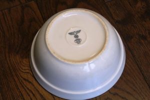 WW2 German Wehrmacht Mess Hall porcelain salad bowl, 1942