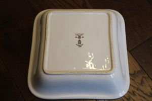 WW2 German Wehrmacht Mess Hall porcelain big square bowl, 1938