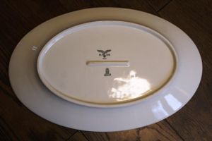 WW2 German Luftwaffe Mess Hall big porcelain ovall platter, 1940 …