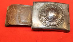 WW2 German Wehrmacht Belt Buckle 1941 dated with leather tab …